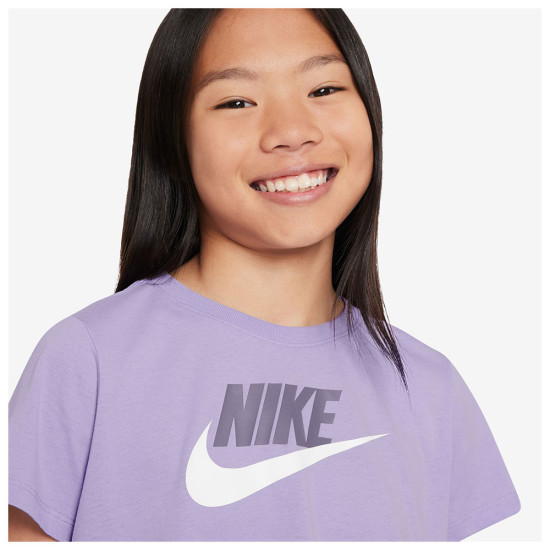 Nike Παιδική κοντομάνικη μπλούζα Sportswear Crop Futura Tee